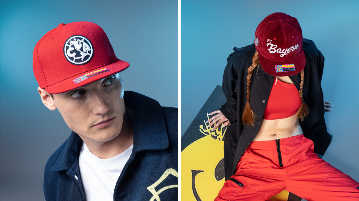 Soccer hats Marina Rave collection by Fan Ink